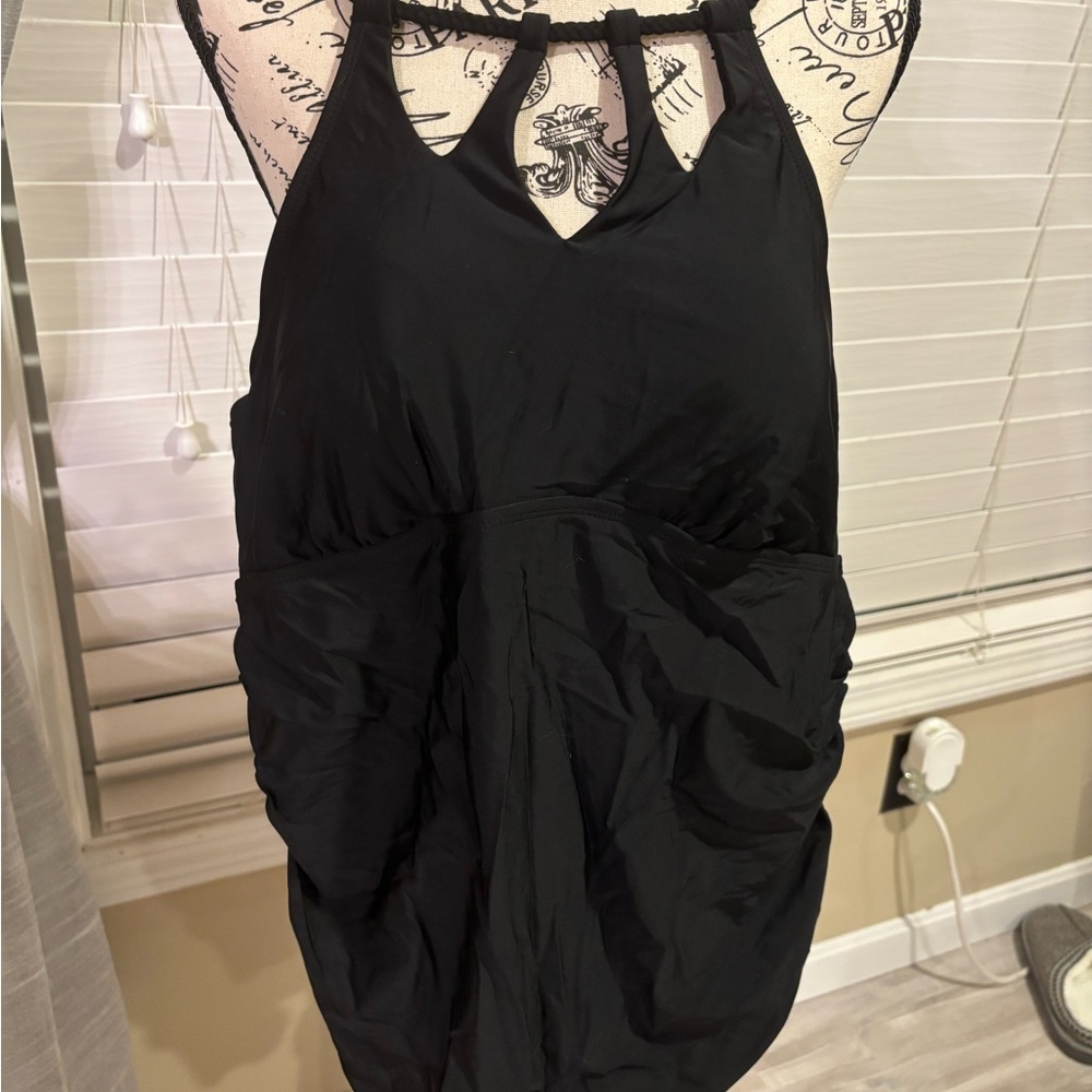 Chic Black One-Piece Swimsuit